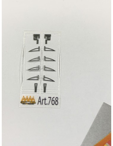 Scania R rear cab brackets and hooks - 3D 1:87 - 3D - M768