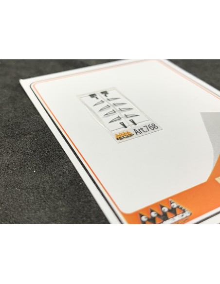 Scania R rear cab brackets and hooks - 3D 1:87 - 3D - M768 Scania R rear cab brackets and hooks - 3D 1:87 - 3D - M768