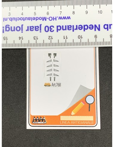 Scania R rear cab brackets and hooks - 3D 1:87 - 3D - M768