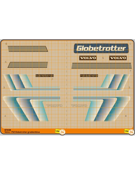 Volvo F12 Globetrotter gradient blue - M67438 Volvo F12 Globetrotter gradient blue - M67438