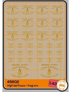 Vigili del Fuoco - fregi oro - M45602