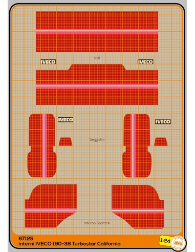 Iveco Turbostar 190-48  e 190 F-35 - decorazione interno cabina - M67125