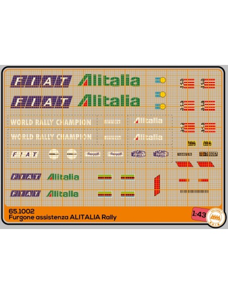Furgone FIAT 242 Assistenza Alitalia - Rally - M651002 Furgone FIAT 242 Assistenza Alitalia - Rally - M651002