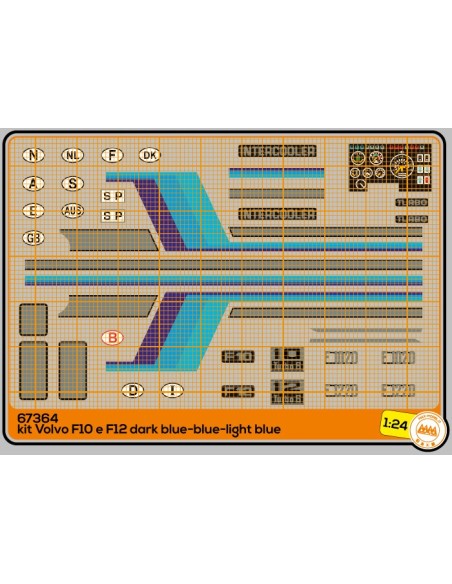Volvo F10-F12 blu - M67364 Volvo F10-F12 blu - M67364