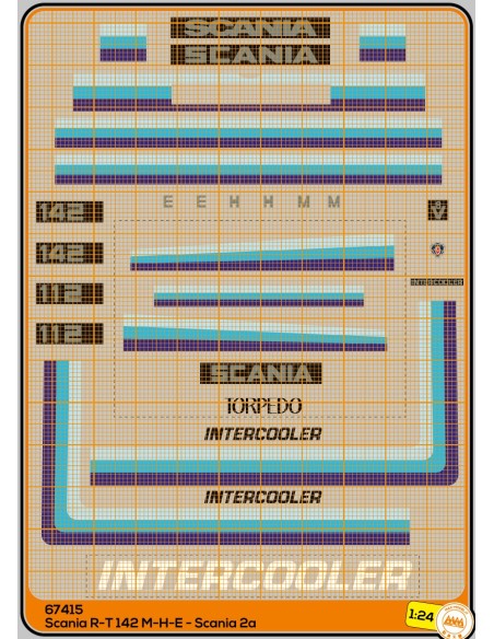 Scania R-T 142 M-H-E blue - Scania 2a - M67415