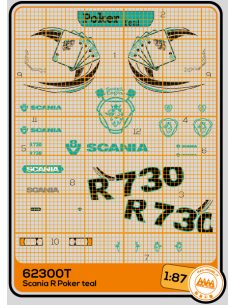 Scania R - Poker Teal - M62300T