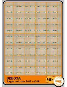 Targhe Italia 2018 - 2022 - M62203A