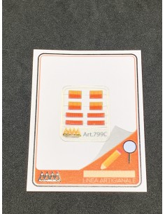 Large rectangular rear lights 1:87 - 3D - M799C