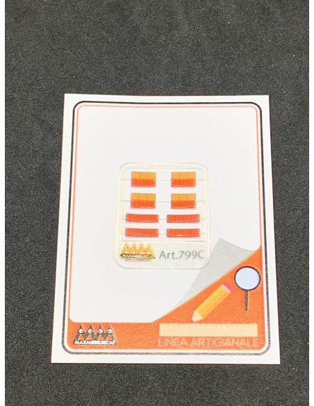 Large rectangular rear lights 1:87 - 3D - M799C