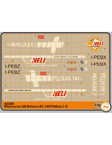 Air rescue 118 Bolzano EC-145 Pelikan 1-2 - Kit Italeri - M43156