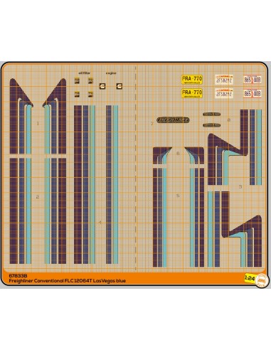 Freightliner Conventional FLC 12064T LasVegas blue - Kit Italeri – M67833B