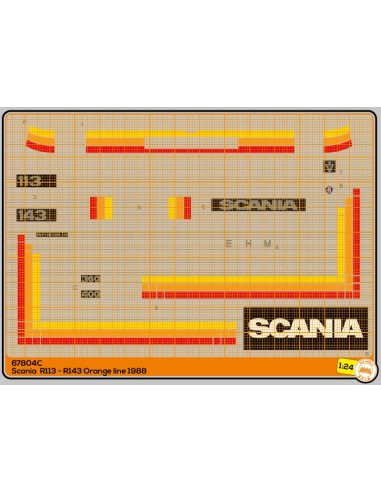Scania 113-143 Orange line - M67804C