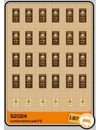 Numerazione Pali e chilometriche FS - M52024