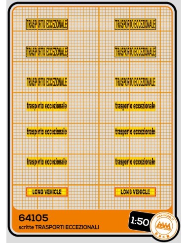 Cartelli Trasporti Eccezionali - 64105