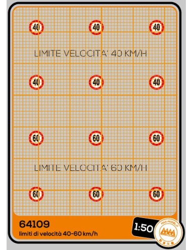 Dischi limiti velocità 40-60 km/h - M64109