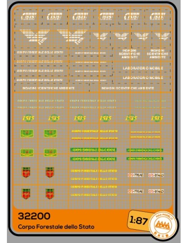 Corpo Forestale dello Stato - vecchia e nuova livrea - M32200