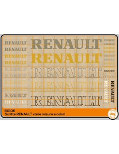 RENAULT - lettering and logos - M60106