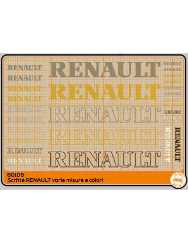 RENAULT - lettering and logos - M60106