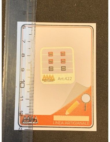 Placca Potenza Reanult T 1:87 - 3D - M422 misure