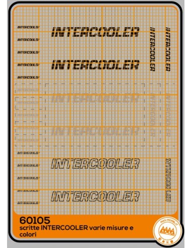 INTERCOOLER - lettering and logos - M60105