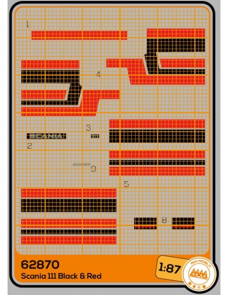 Scania 111 Black and Red - M62870