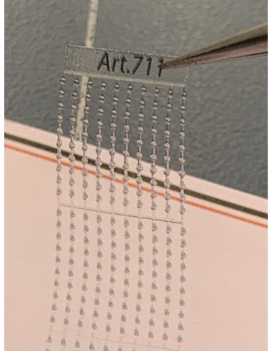 Pre-spaced rivets - 3D - M711A - lines detail