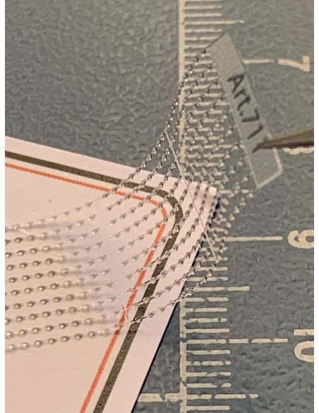 Pre-spaced rivets - 3D - M711A - thin and continuous