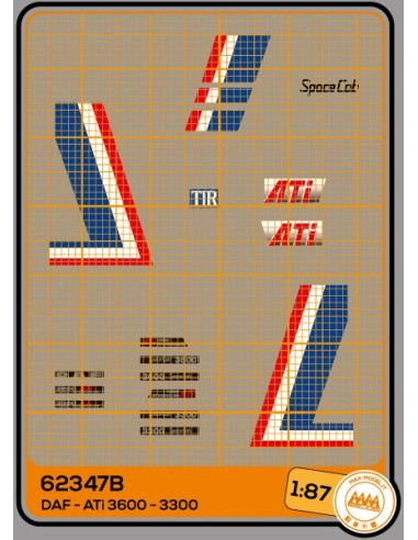 ATi SpaceCab - DAF kit rosso-blu - M62347B