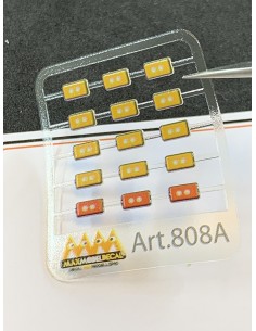 Luci di ingombro arancioni e rosse 1:24 -  3D - M808A dettaglio