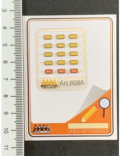 Luci di ingombro arancioni e rosse 1:24 -  3D - M808A misure