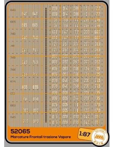 Front markings for steam loco FS - M52065