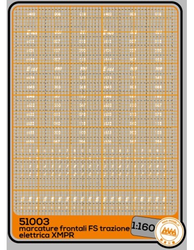 M51003 - Marcature frontali trazione elettrica XMPR