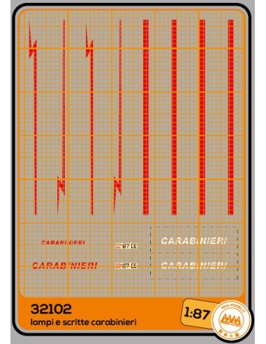 Carabinieri -  Lampi e strisce - M32102