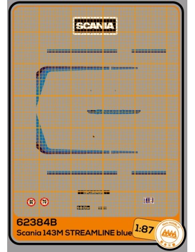 Scania 143M Streamline Blue - M62384B