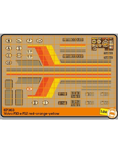 Volvo F10-F12 in red color - M67363