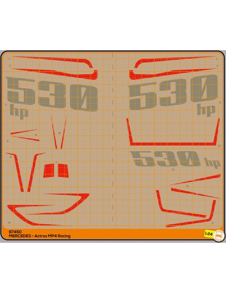 Actros MP4 Racing Edition - Mercedes kit - M67450 Actros MP4 Racing Edition - Mercedes kit - M67450