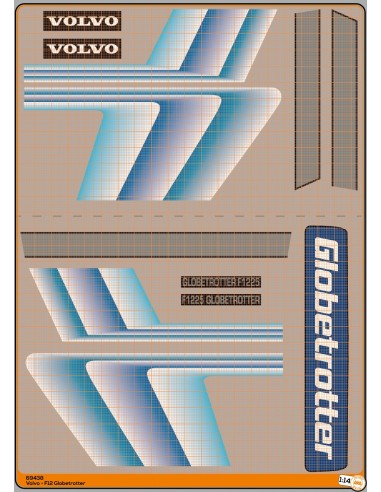 Volvo F12 Globetrotter gradient blue  - Volvo  Kit - M69438