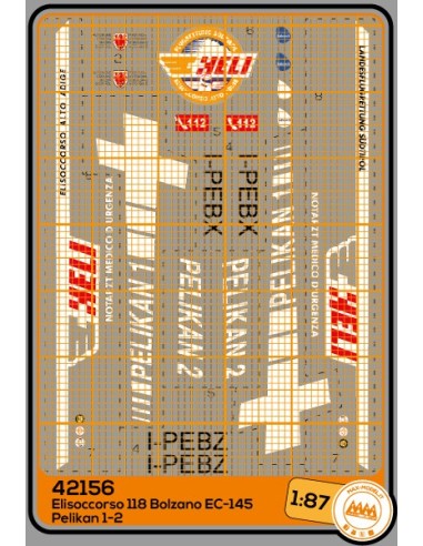 Elisoccorso 118 Bolzano EC-145 Pelikan 1-2 - Kit Italeri - M42156