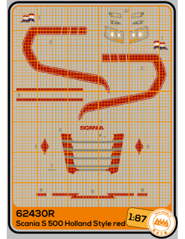 Scania S Holland Style Rosso  - M62430R