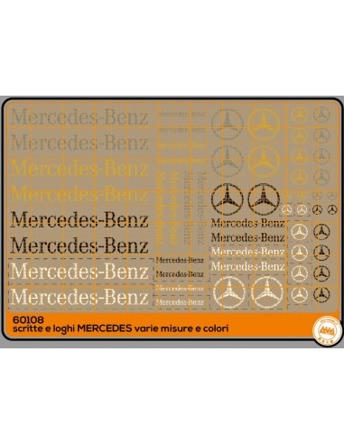 Mercedes - scritte e loghi - M60108
