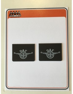 Big mudflaps DAF  whit logos 1:24 - 3D - M719A