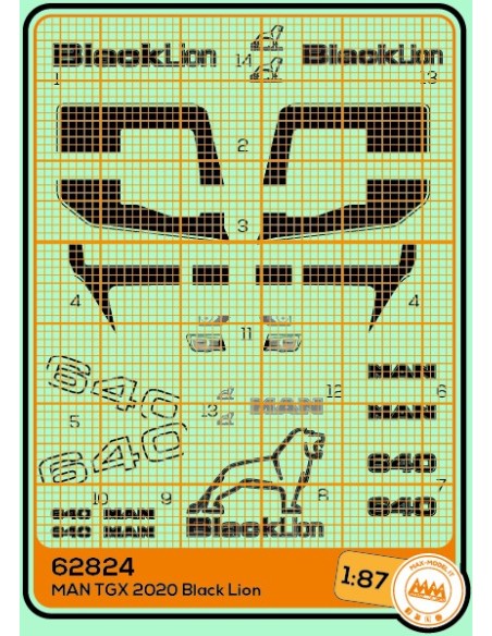 MAN TGX 2020 Black Lion - M62824 MAN TGX 2020 Black Lion - M62824