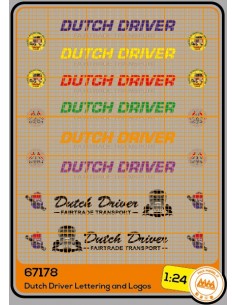 Dutch Driver lettering – M67178