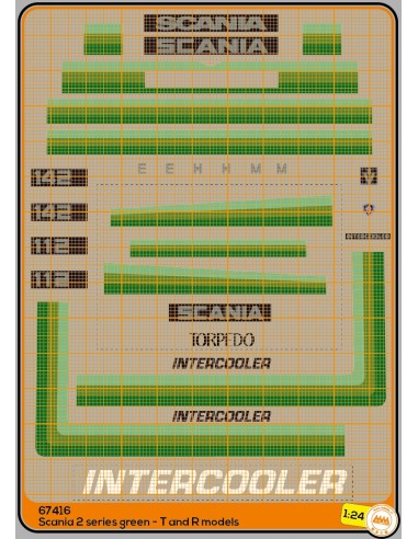 Scania 2a R-T 142 M-H-E green - M67416