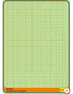Stripes for trucks gold - M67147G