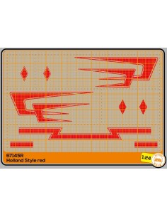 Holland Style decoration - Flèches Danoises - red - M67145R