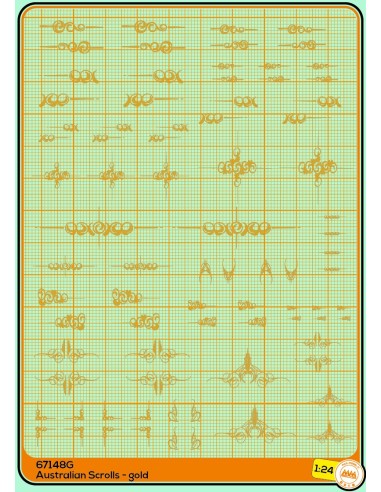 Scrolls per camion Australiani oro - M67148G