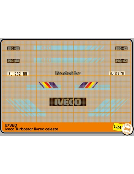 Iveco Turbostar 190-48 e 190-42 light blue - M67320 Iveco Turbostar 190-48 e 190-42 light blue - M67320
