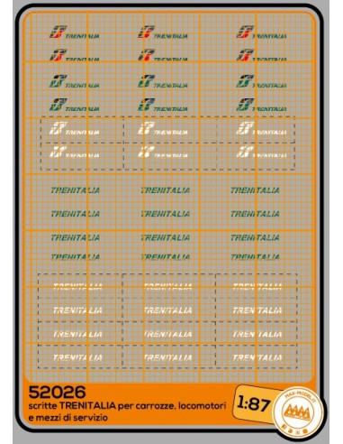 TRENITALIA logos in white and green - M52026