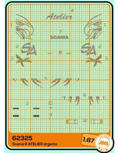 Scania R Atelier silver - M62325